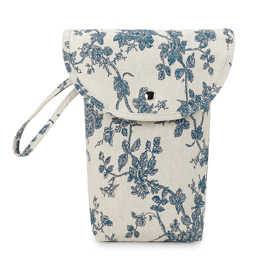 Luiertas met Blauwe Bloemen Print