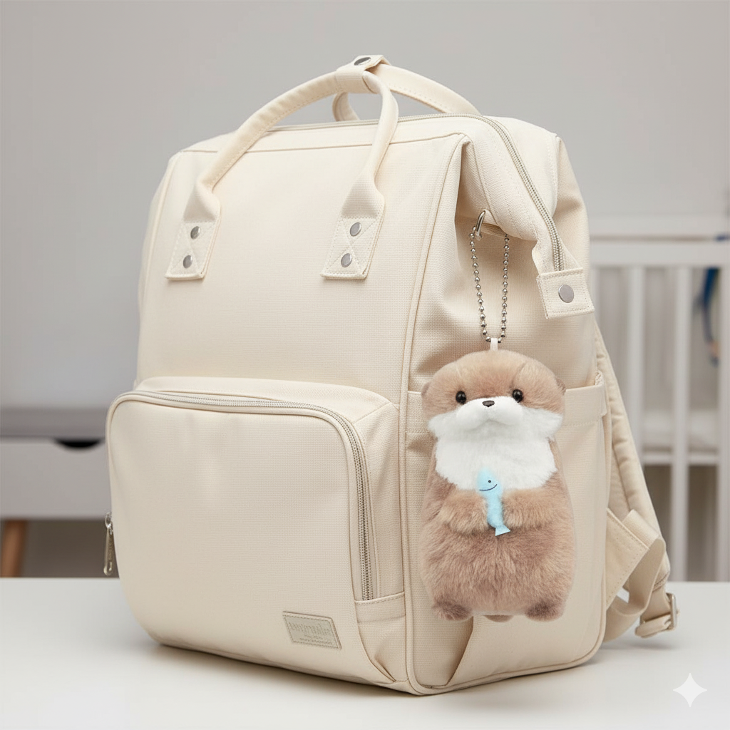 Luiertas Hanger 'Otter met Vis'