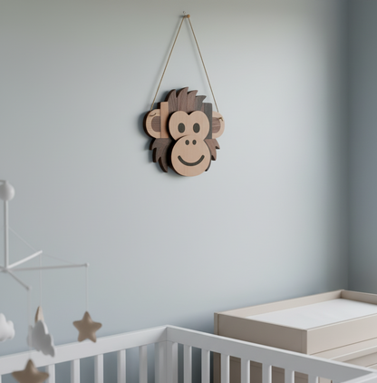 DIY: Houten Wandbordje 'Aap'