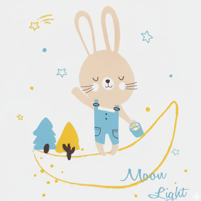 Hydrofiele Doek met Print (110x110 cm) 'Moon Light'