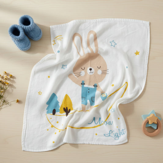 Hydrofiele Doek met Print (110x110 cm) 'Moon Light'