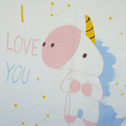 Hydrofiele Doek met Print (110x110 cm) 'I Love You'