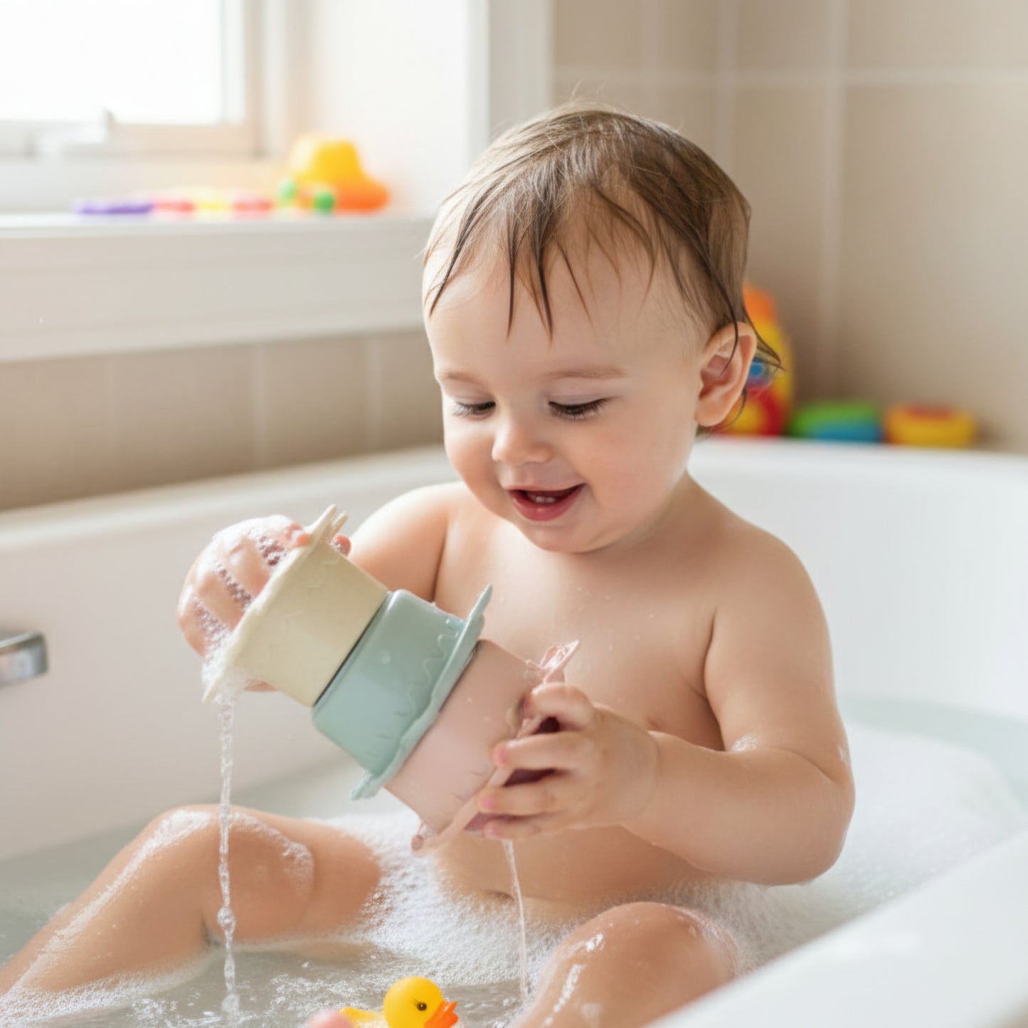 6-delige Stapel Badset 'Zeedieren'