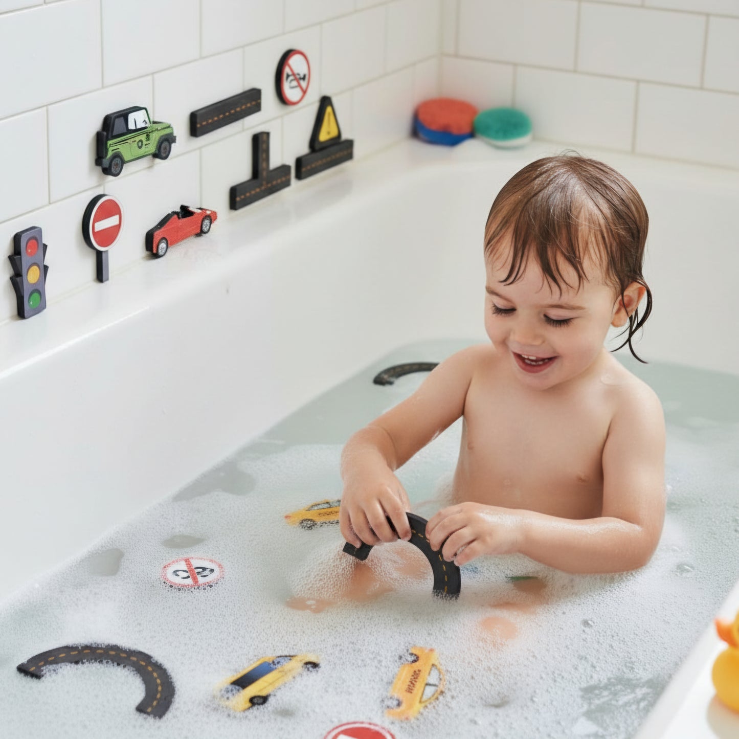 Badspeelgoed - Foam Verkeersset (23 delig)
