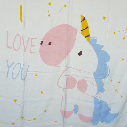 Hydrofiele Doek met Print (110x110 cm) 'I Love You'