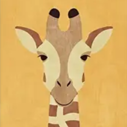 Canvas Dieren Poster giraffe