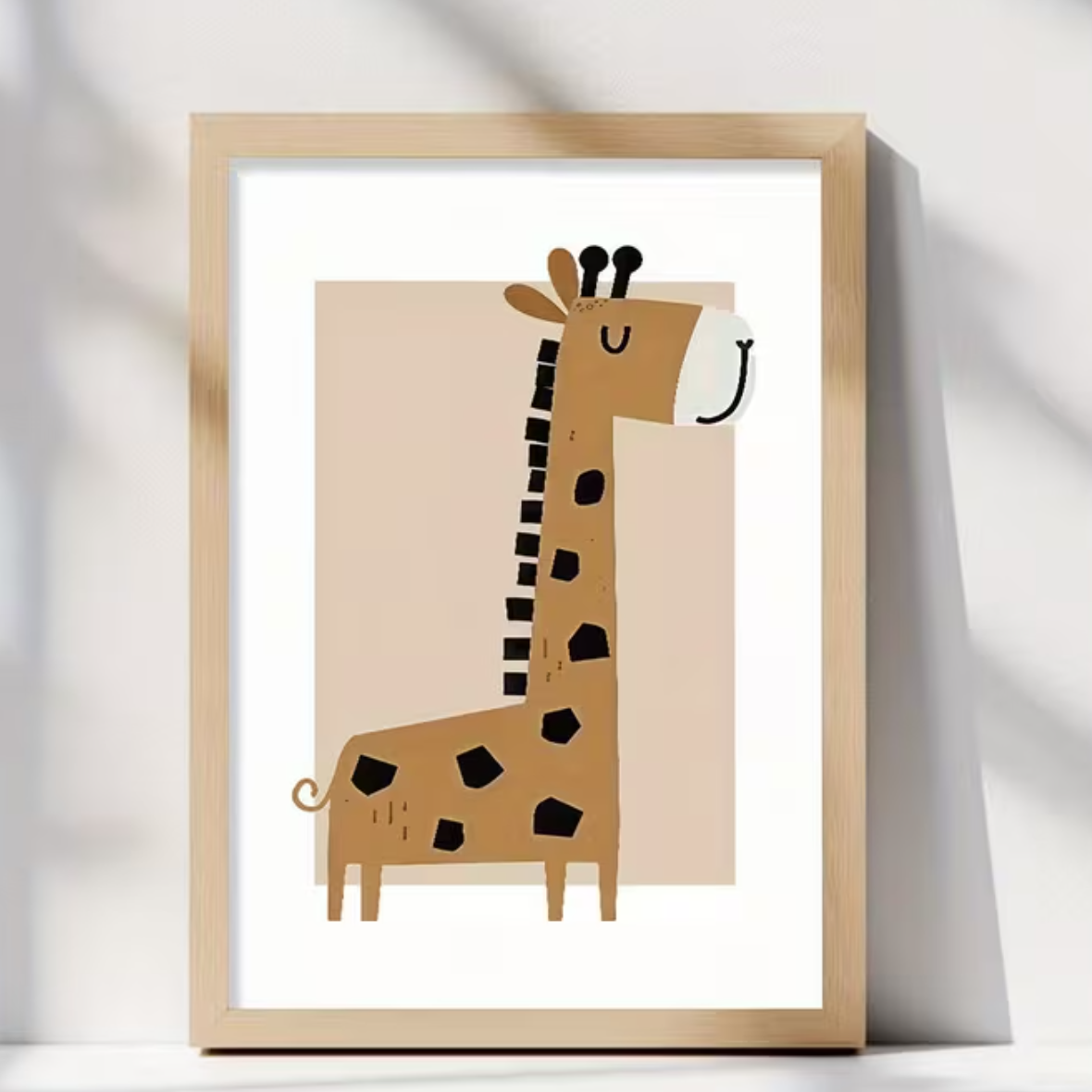 Set van 3 Canvas 'Beige Safari Dieren'