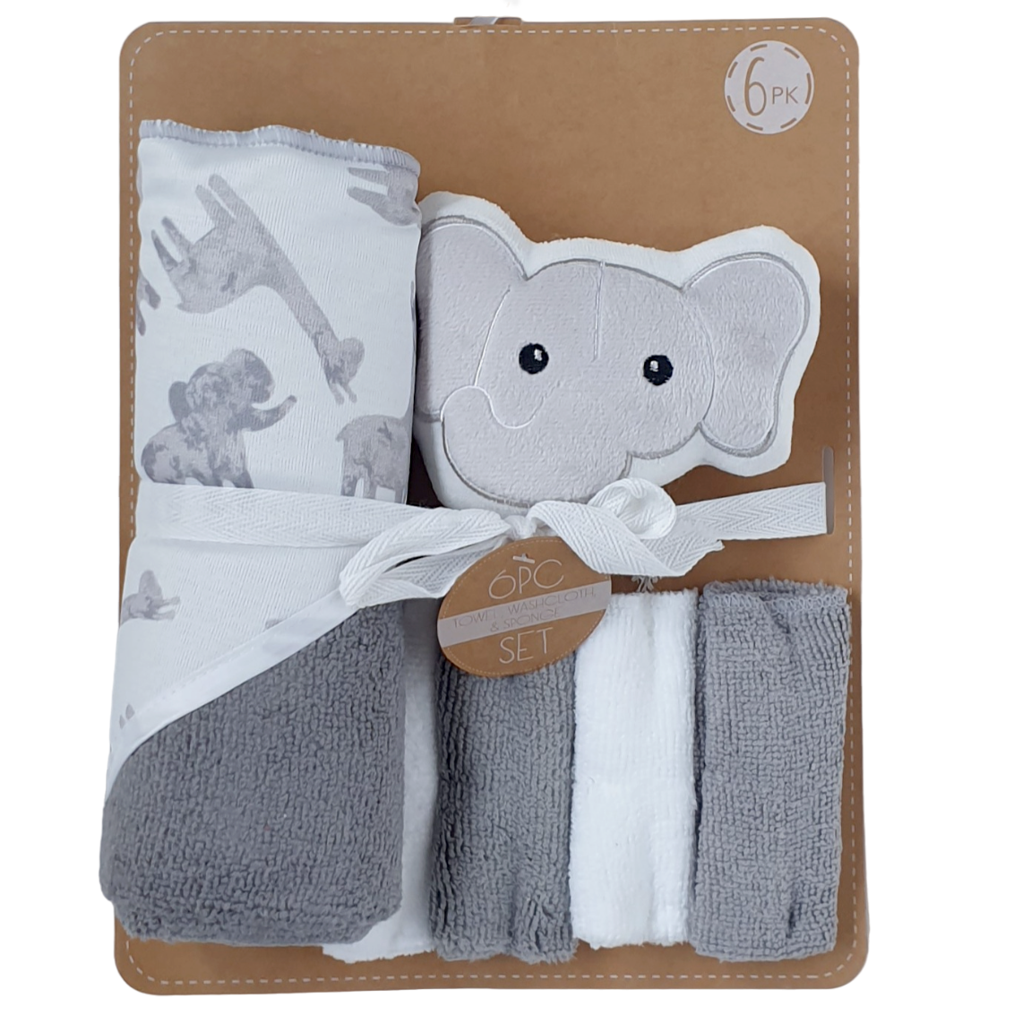 6-Delige Badset 'Olifant' - Cadeauset, Kraamcadeau