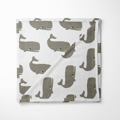 Hydrofiele doek met walvis print