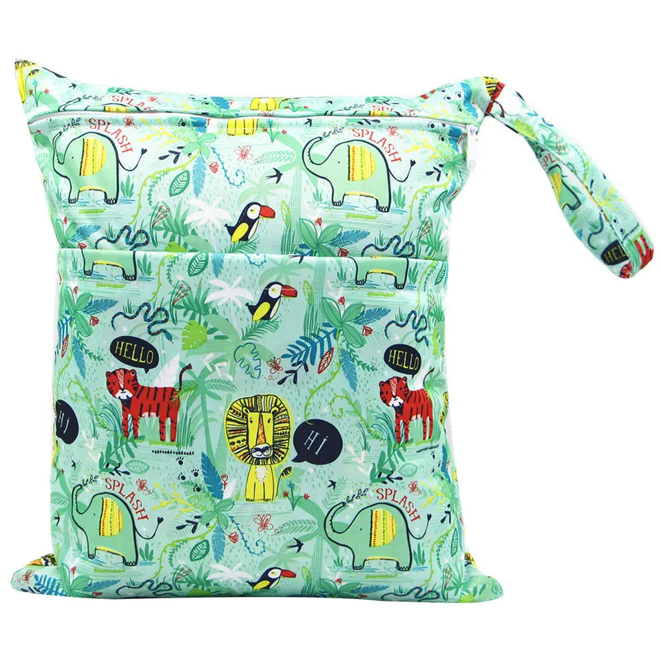 Wetbag met jungle thema