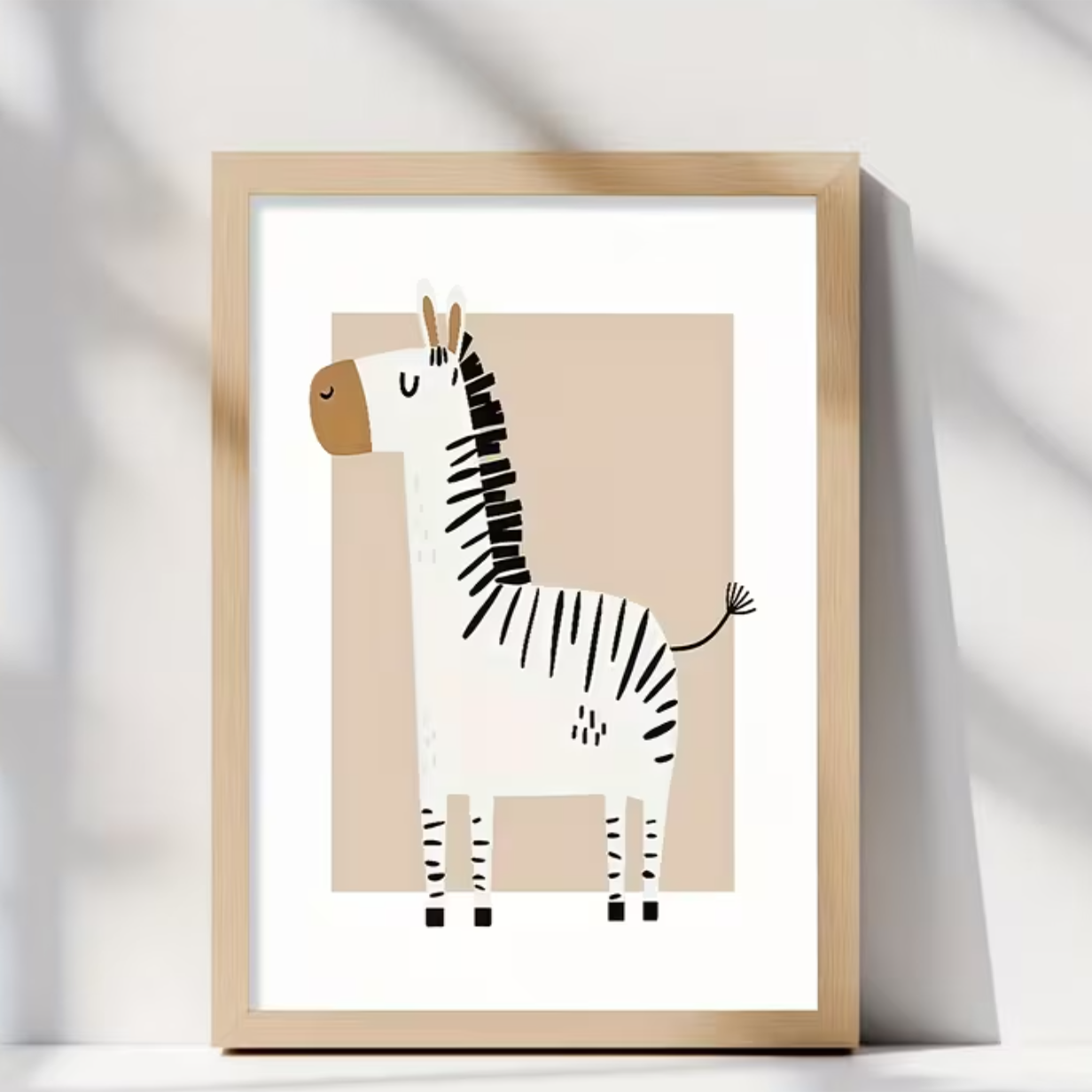 Set van 3 Canvas 'Beige Safari Dieren'