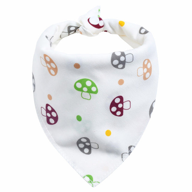 Bandana slabbetje met drukknoopje baby slab met paddentoellen