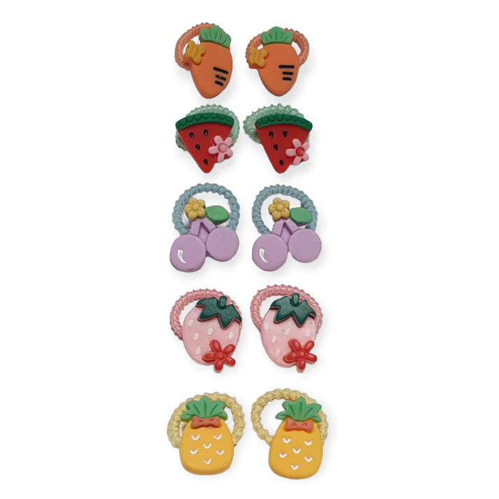 kinder Set Haarbandjes 5 stuks fruit