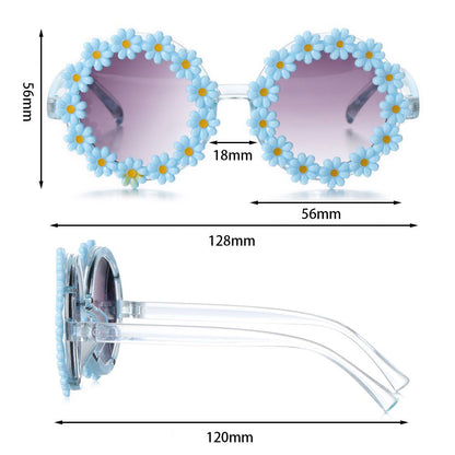 kinder Bloemen Zonnebril met UV400-bescherming en een frame van Polycarbonaat  maten