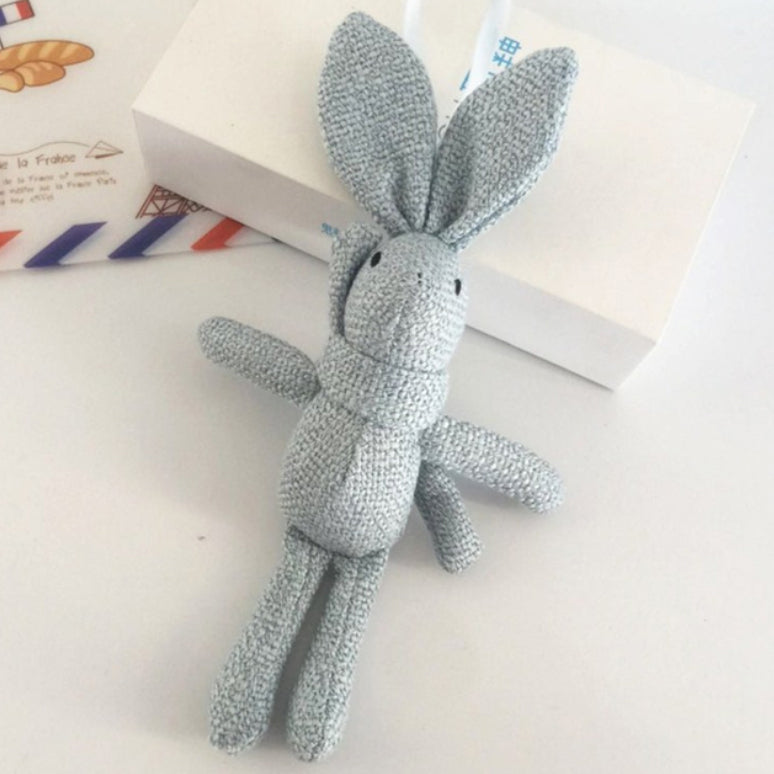 Linnen Bunny Hanger in licht blauw