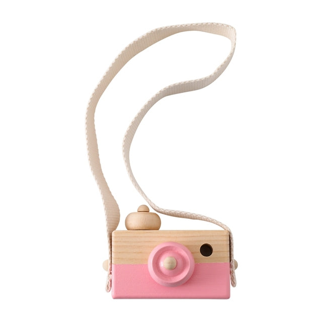 Houten Camera roze