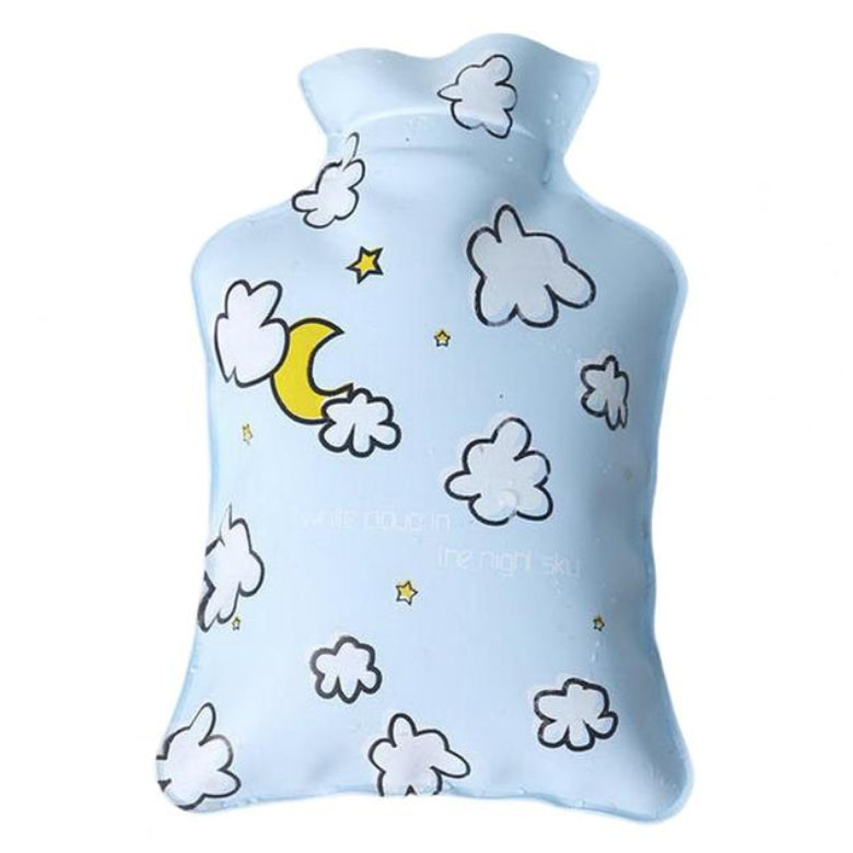 rubberen mini kruik  blauw met wolken print