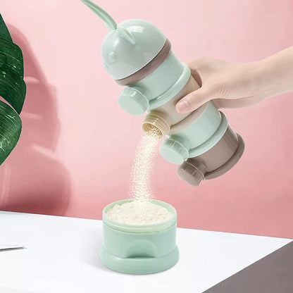 Melkpoeder Dispenser 4-Laags mint kleur beren dop