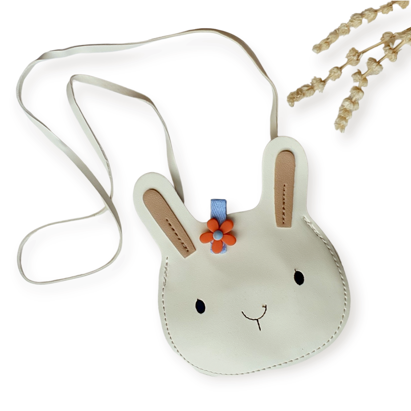 Bunny schoudertas met bloemclip