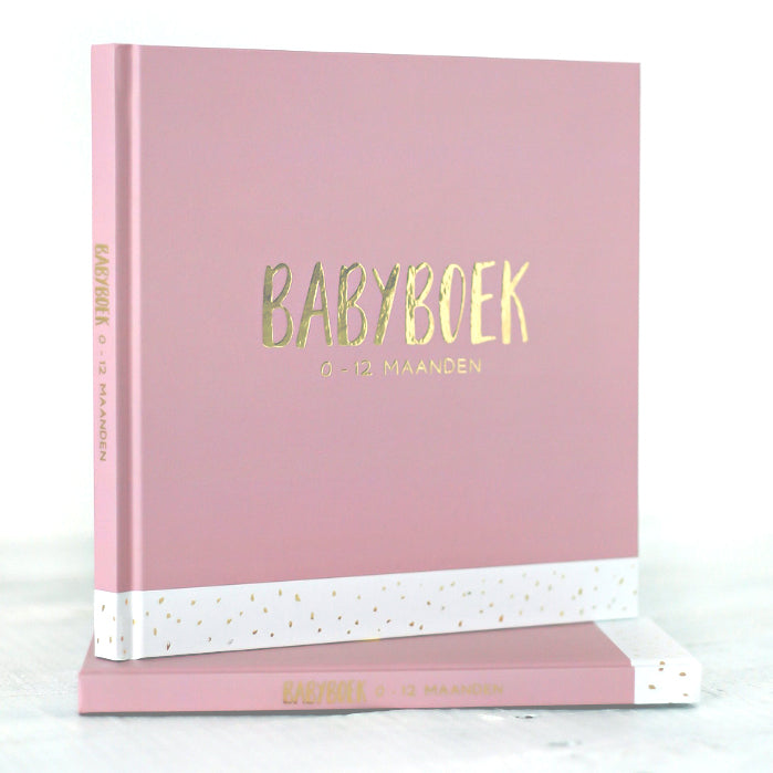 baby invul boek roze